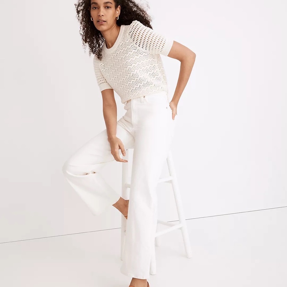 NWT Madewell Perfect Vintage Wide Leg Crop Jean